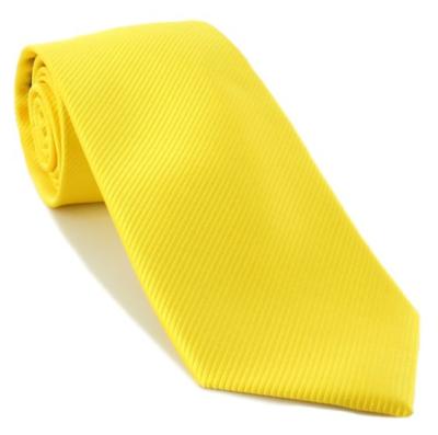 Yellow Long Tie Plain